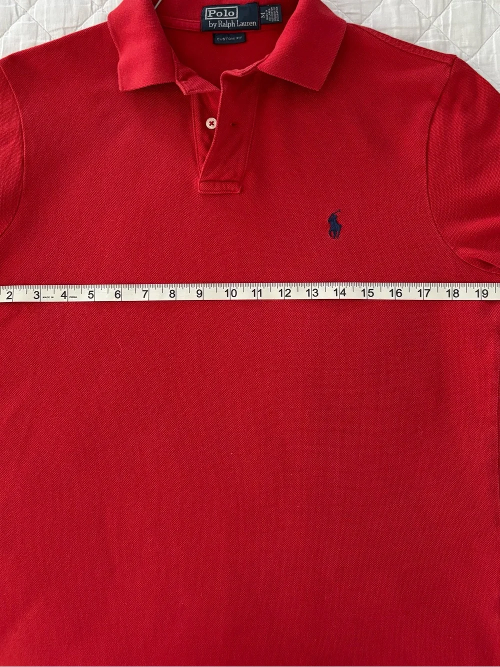 Ralph Lauren Red Polo with Navy Pony